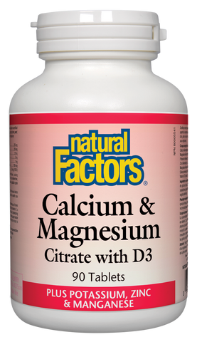 Calcium & Magnesium Citrate with D3 Plus Potassium, Zinc & Manganese