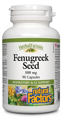 Fenugreek Seed 500 mg, HerbalFactors®