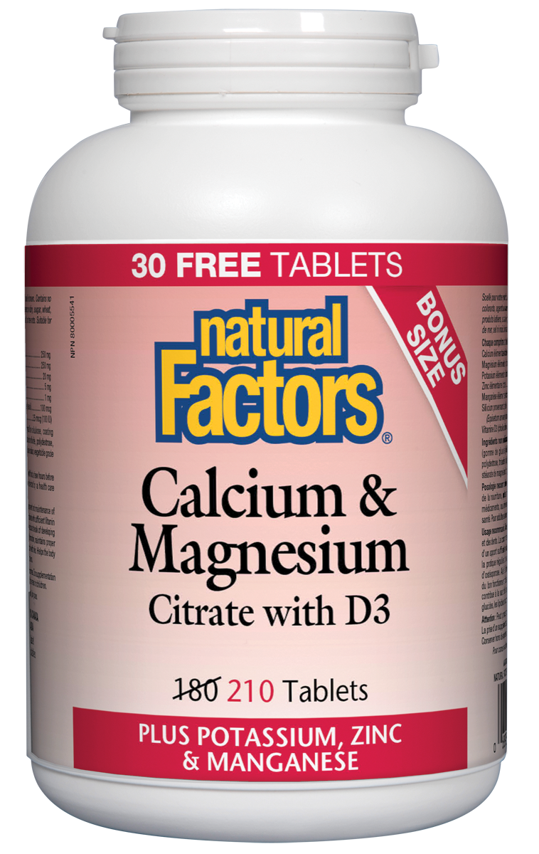 Calcium & Magnesium Citrate with D3 Plus Potassium, Zinc & Manganese S & H Health Foods