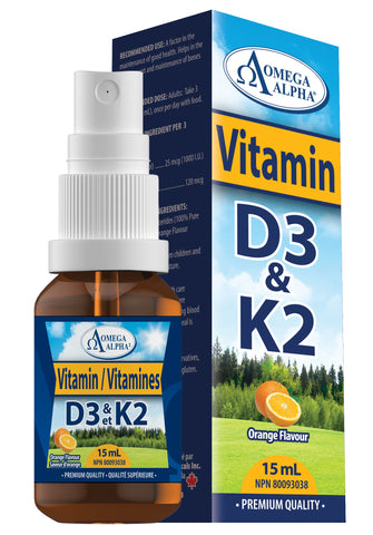 Vitamin D3 & K2 Spray - Orange