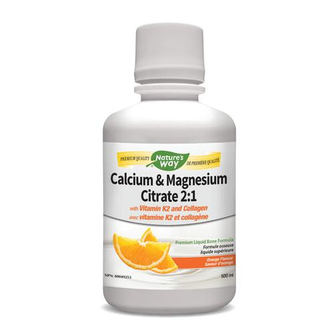 Calcium & Magnesium with K2 Liquid, Orange