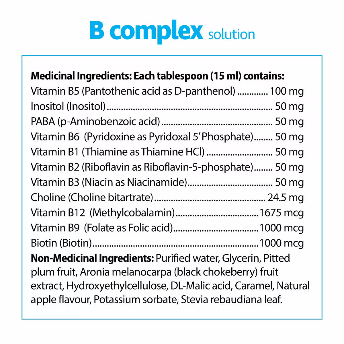 Liquid B Complex Solution