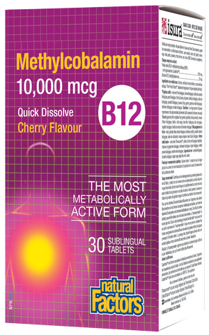 B12 Methylcobalamin 10,000 mcg, Cherry