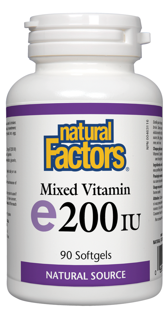 Mixed Vitamin E 200 IU, Natural Source
