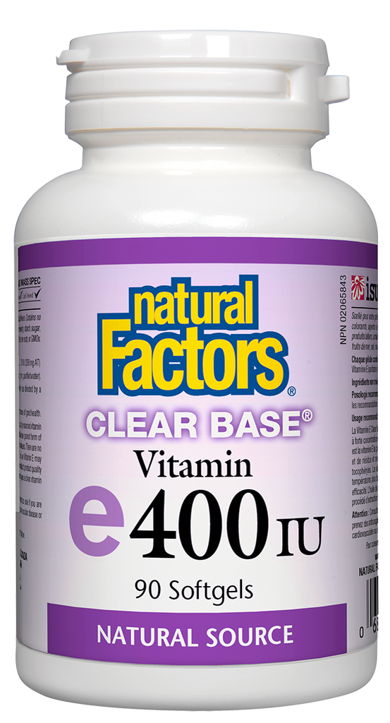 Clear Base® Vitamin E 400 IU, Natural Source
