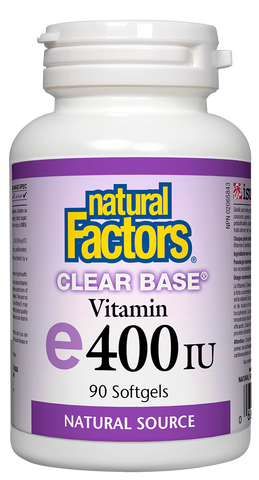 Clear Base® Vitamin E 400 IU, Natural Source