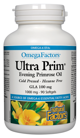 Ultra Prim Evening Primrose Oil 1000 mg, OmegaFactors®