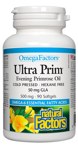 Ultra Prim Evening Primrose Oil 500 mg, OmegaFactors®