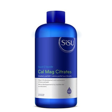 Calcium & Magnesium Citrates Liquid, Blueberry Parfait