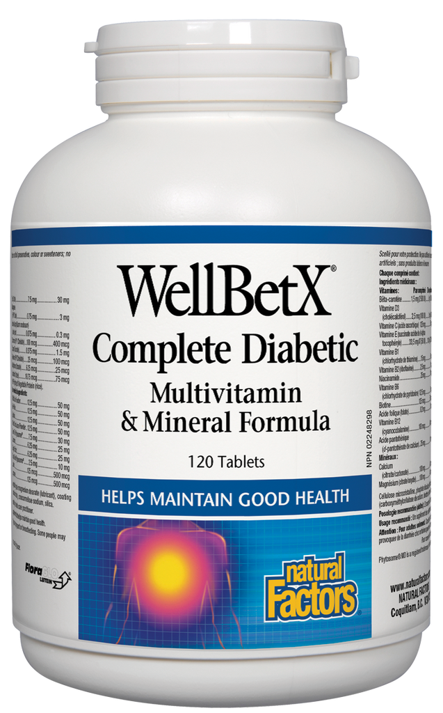 WellBetX® Complete Diabetic Multivitamin & Mineral Formula