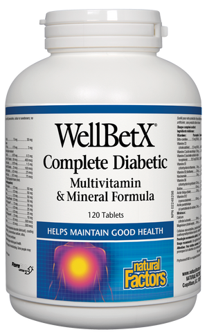 WellBetX® Complete Diabetic Multivitamin & Mineral Formula