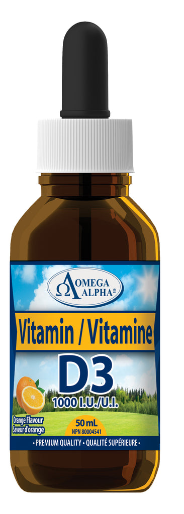 Vitamin D3 1000 IU - Orange