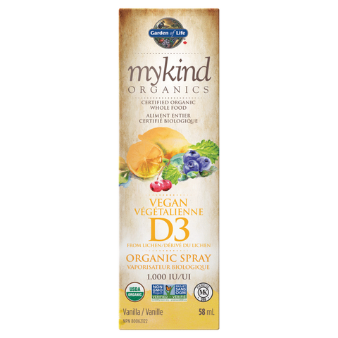 mykind Organics - Vegan D3 Organic Spray - Vanilla