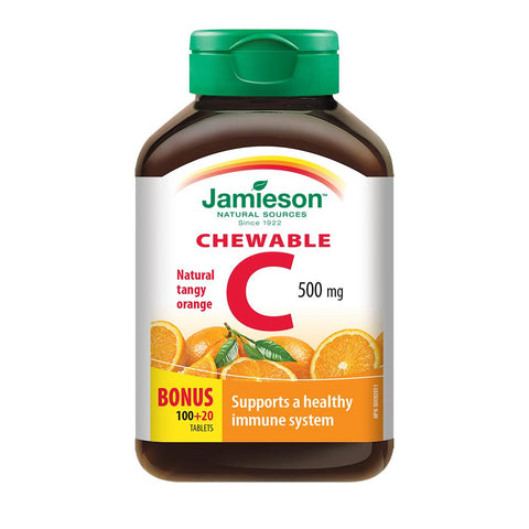 Vitamin C 500mg Chewables - Tangy Orange